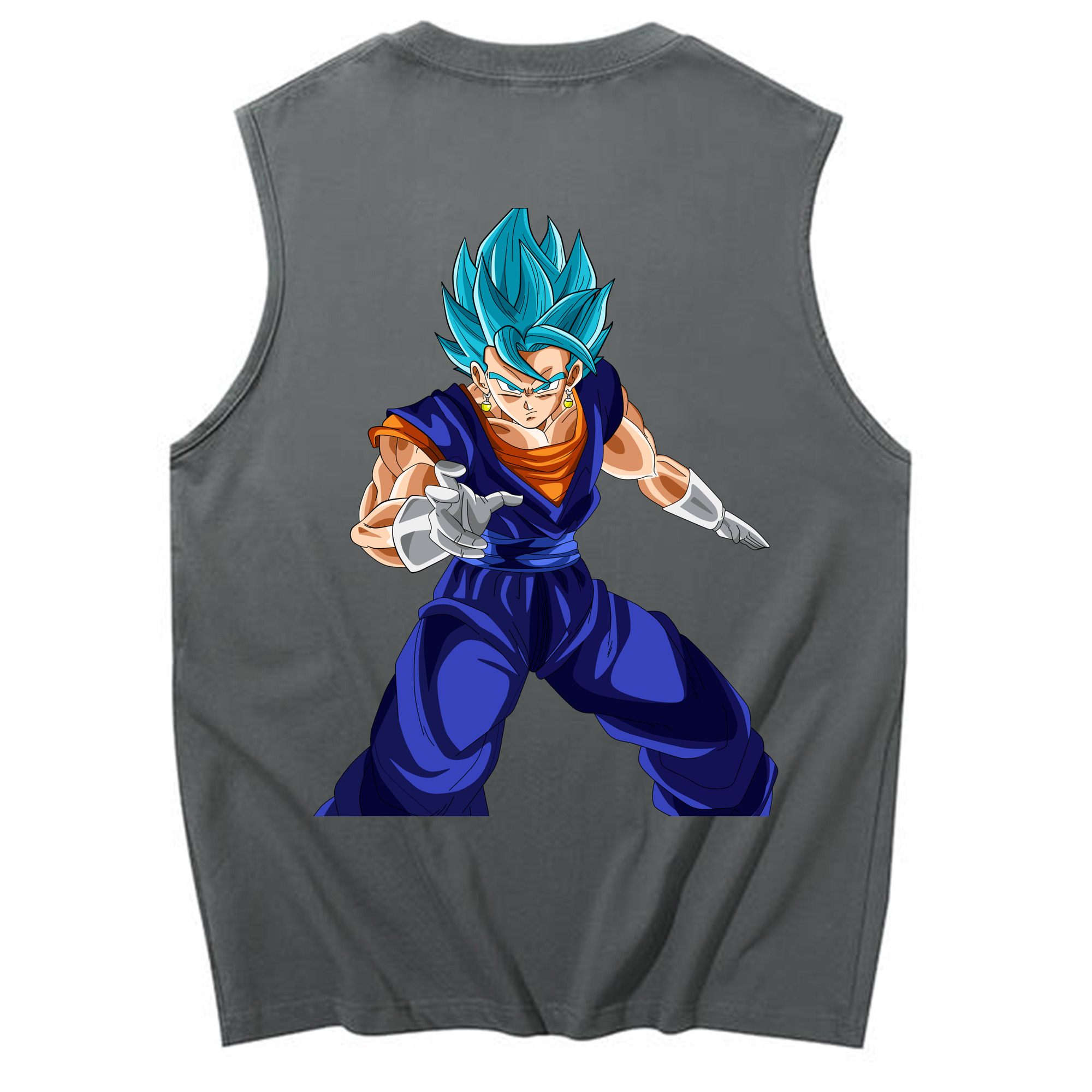 （画像用） ドラゴンボール ベジット DRAGON BALL Vegetto コットン100％タンクトップ（背面プリント）